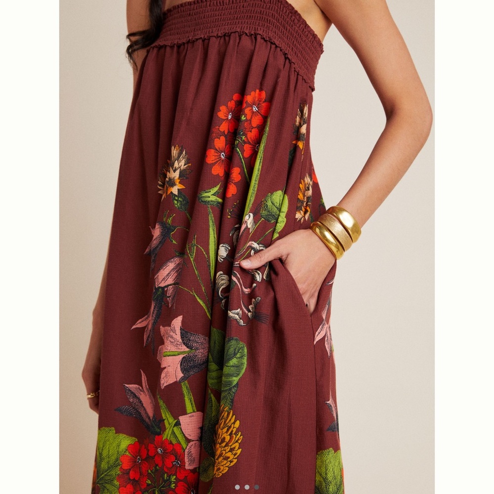 Maeve Anthropologie Beaujardin EUC Multicolor Floral Maxi Dress - Picture 2 of 8